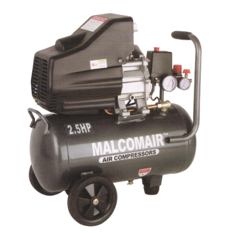 MALCOMAIR AIR COMPRESSORS - 2.5HP x 24LT (MAL-24)