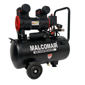 MALCOMAIR OIL LESS AIR COMPRESSORS - 8Bar x 850W x 30LT (MAL-850-30)