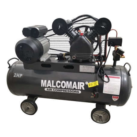 MALCOMAIR AIR COMPRESSORS - 2.0HP x 100LT NO CERTIFICATE (MAL-1708 2HP)