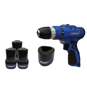 AKAIDO LI-ION CORDLESS DRILL - 2SPEED 12V x 2.0Ah BATTERY 2+1 pcs (AK12EC x3B)