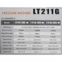 LUTIAN H/PRESSURE CLEANER SET - 70 - 100 bar 1300W INDUCTION MOTOR (LT211G-1300)