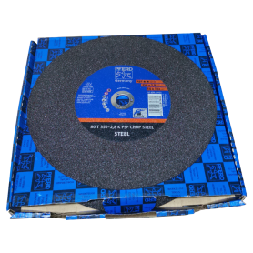 GERMANY PFERD SG-ELASTIC CUTTING WHEEL - (CUT-METAL, STAINLESS STEEL 4007220817605) (14" X 2.8mm x 25.4mm)