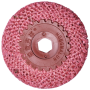 CANVAS GRINDING WHEEL RED SISAL BUFF POLISHING WHEEL (SUITABLE FOR STAINLESS STEEL) (4" RED PVC HOLE)