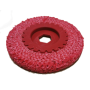 CANVAS GRINDING WHEEL RED SISAL BUFF POLISHING WHEEL (SUITABLE FOR STAINLESS STEEL) (4" RED PVC HOLE)