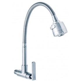 SUS 304 STAINLESS STEEL FLEXIBLE NECK TAP - WALL TYPE (FS - ITN 117F)