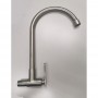 SUS 304 STAINLESS STEEL SWAN NECK TAP - WALL TYPE (SS - ITN 117L)