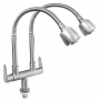 SUS 304 STAINLESS STEEL TWIN FLEXIBLE NECK TAP - PILLAR TYPE (TFI - ITN 1188F)