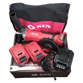 KEN-9120 (KEN BL9120-40C ) KEN 20V CORDLESS ANGLE GINDER (4.0Ah X 2B)