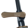 ISANO NANO BLACK SUS304 STAINLESS STEEL FLEXIBLE SWAN NECK PILLAR TAP (1600FI)