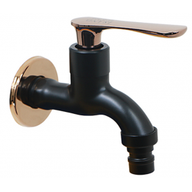 ISANO NANO BLACK SUS304 STAINLESS STEEL WALL TAP (1600BS)
