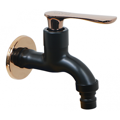 ISANO NANO BLACK SUS304 STAINLESS STEEL WALL TAP (1600BS)