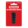 BOSSMAN HEX SHANK SOCKET ADAPTOR BHA126 (1/2" X 1/4")