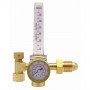 HERO-TECH ARGON REGULATOR C/W FLOWMETER - GOLD (398AR)