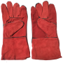 (1pair) HEAVY DUTY WELDING GLOVE 2-LAYER (275gm ±) RED  (13" (Doz 3.3KG ±))