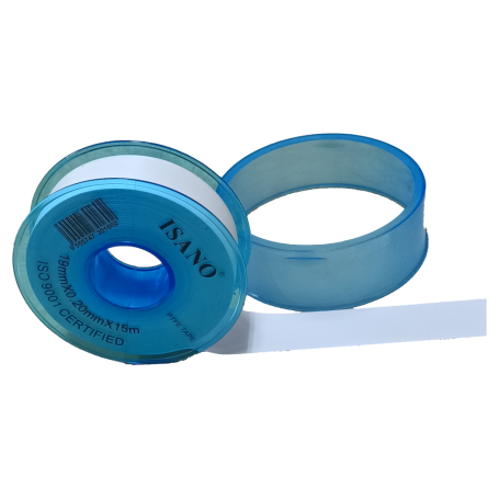 ISANO PIPE WHITE TAPE 0.2mm X 0.4g / cm3 (19mm X 15Mtr)