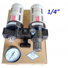 AIRTAC BRAND FR + L AIR FITTER REGULATOR & LUBRICANTS (BFC-200 1/4” )