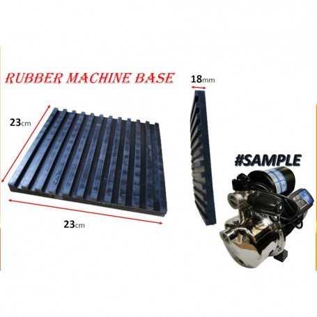 MACHINE RUBBER BASE 18mm X 23cm X 23cm (9" X 9")