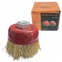 FIESTO WIRE CUP BRUSH - BRASS (3" X M10 X 1.5mm)