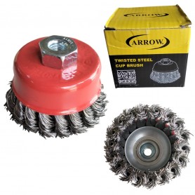 TWISTER KNOT WIRE CUP BRUSH  (3" X M10 X 1.5mm)
