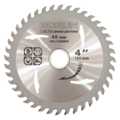 4" BOSUN WOOD TCT CIRCULAR SAW BLADE (105mm X 40T)