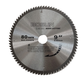 9" BOSUN WOOD TCT CIRCULAR SAW BLADE (230mm X 80T)