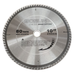 10" BOSUN WOOD TCT CIRCULAR SAW BLADE (250nn X 80T)