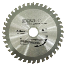 4" BOSUN ALUMINIUM TCT CIRCULAR SAW BLADE (110mm X 40T)