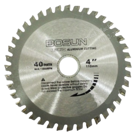 4" BOSUN ALUMINIUM TCT CIRCULAR SAW BLADE (110mm X 40T)