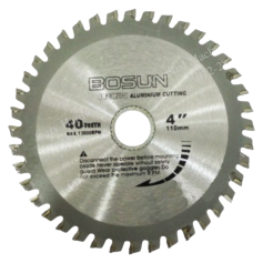 4" BOSUN ALUMINIUM TCT CIRCULAR SAW BLADE (110mm X 40T)