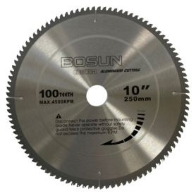 10" BOSUN ALUMINIUM TCT CIRCULAR SAW BLADE (250mm X 100T)