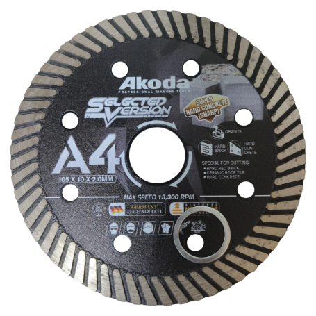 AKODA DIAMOND BLADE - T105B **konkrit keras** BLACK (AS04-T105B)