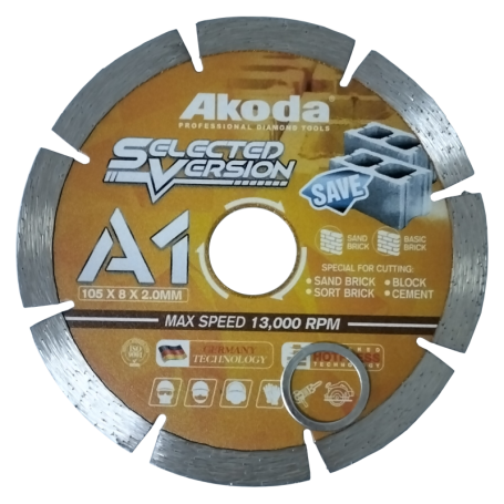 AKODA DIAMOND BLADE - S105G **batu pasir** GOLD (AS04-S105G)