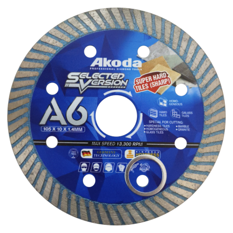 AKODA DIAMOND BLADE - TT105LB **marmar & granit yang keras** BLUE (AS04-TT105LB)