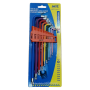 NIETZ 532-98-603 EXTRA LONG MAGNETIC TORX WRENCH - RAINBOW (9PCS - STAR)