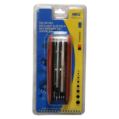 NIETZ ANTI SLIP FOLD HEX WRENCH SET 532-99-502 (8PCS ~ AF)