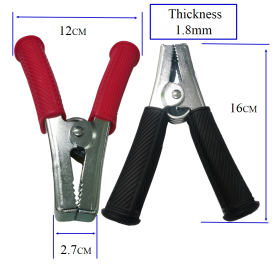 NIETZ HEAVY DUTY BATTERY CLAMP (RED & BLACK) * Very Strong Spring, Super Duty * 541 01 400 (400AMP (2pcs/set))