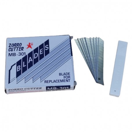(1CARD X 10PCS) MB301 ZORRO CUTTER BLADE 9mm (S) MADE IN KOREA