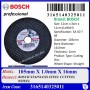 BOSCH STAINLESS STEEL CUTTING WHEEL 4" 105mm X 1.0mm X 16mm (2608607414) (1box / 25pc)