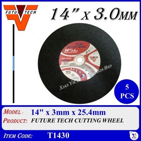 FUTURE TECH CUTTING WHEEL - 14" 355mm x 3mm x 25.4mm (1box / 25pc)