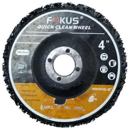 FIESTO FOKUS BLACK POLY GRINDER WHEEL (4")