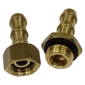 PLUNGER PUMP HI-PRESSURE HOSE COUPLING - Male & Female (2pcs/set) - 1/4" X 5/16"H