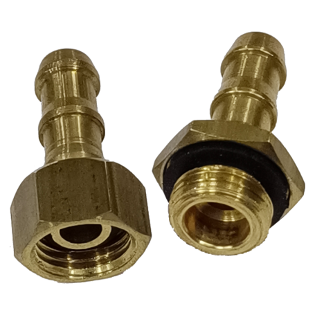 PLUNGER PUMP HI-PRESSURE HOSE COUPLING - Male & Female (2pcs/set) - 1/4" X 5/16"H