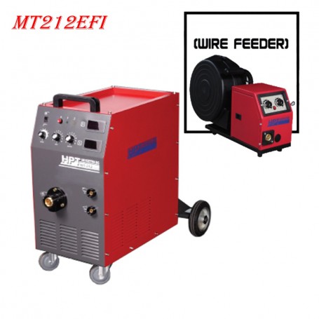 HPT MIG & MAG WELDING MACHINE C/W 3Mtr MIG TORCH & 6Mtr FEEDER SET (MT212EFI)