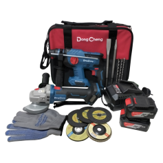 DONGCHENG COMBO KIT DCZC22BK+DCSM03-100Z 20V X 4.0Ah CORDLESS BRUSHLESS (DCKIT10BK)