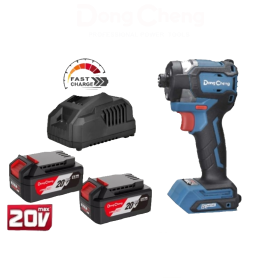 (MACHINE ONLY) DONGCHENG 6.35mm 20V 4.0Ah C 2/4AHEX 208N,M CORDLESS BRUSHLESS IMPACT DRIVE