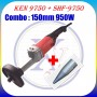 SET- KEN ELECTRIC VERTICAL GRINDER - 150mm 950W (9750+SHF-9750)