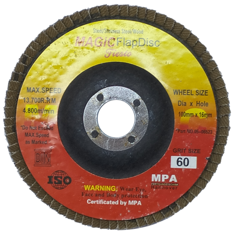 MAGIC FLAP DISC (Sand Paper Flap Disc) 4"