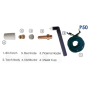 P50 PLASMA TORCH ACCESSORIES: TORCH BODY, ELECTRODE, SWIRL RING, NOZZLE, SHIELD CAP