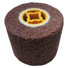 ANON WOVEN MOP WHEEL 120 x 100 x 19mm (Aluminium Stainless Steel Polish)  (FOR DSN100)
