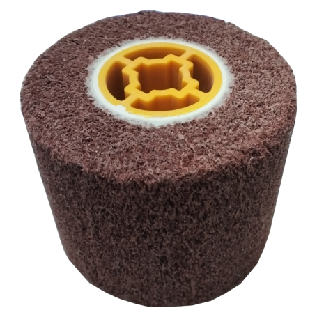 ANON WOVEN MOP WHEEL 120 x 100 x 19mm (Aluminium Stainless Steel Polish)  (FOR DSN100)
